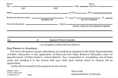 FORM 34-EH-23 ABSENCE/PRNT VERIFICATION