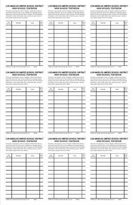 FORM 34-H-129 TEXTBOOK LABEL WHT PRSRE